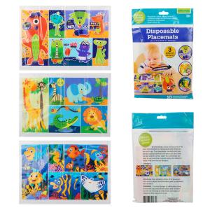 Quality Disposable PE Dining Table Placemats Plastic For Children Dinner Eating wholesale