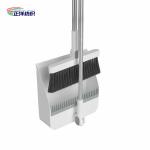 36" Small Broom Dustpan Stainless Steel And PP Material Standing Dustpan Set
