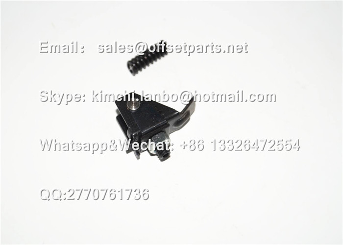 offset printing machine part GRIPPER HOLDER&SPRING metal tail-width 12mm black 2 pieces