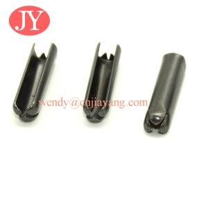 Quality Metal Drawstring Tips Black Matte Aglet wholesale