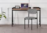 Stack Grey 43x43x79CM Fabric Dining Room Chairs With Metal Legs