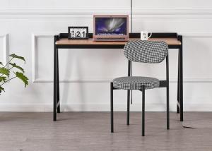 Quality Stack Grey 43x43x79CM Fabric Dining Room Chairs With Metal Legs wholesale