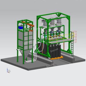 China High Efficiency Automatic Batch Weighing System With Bulk Bag Discharger For Chemical Food on sale