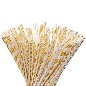 Quality Party Festival Graduation Paper Straws Attractive Juices Paper Cocktail Straws wholesale