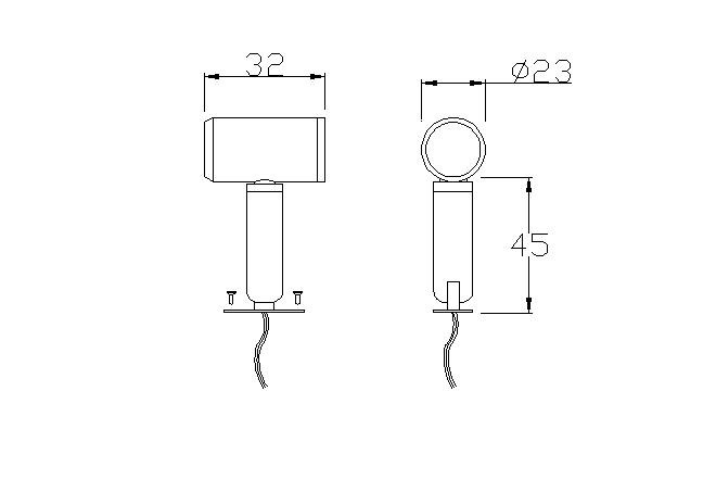 Modern Design Style LED Spot Light for Jewelry Showcase and Cabinet Product Weight 0.1kg