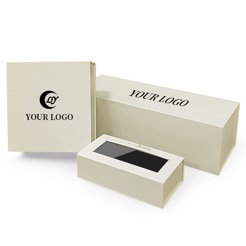 Custom Size Accepted Recycled Materials Natural Gem Stone Necklaces Packaging Boxes