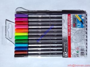 Quality 24 colors fineliner 0.4mm marco pen multi color pen,water color pen wholesale wholesale