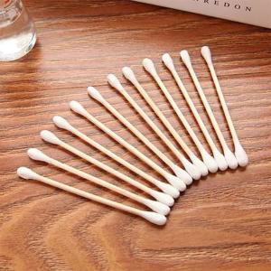 Quality Disposable Sterile Wood Stick Cotton Swabs Applied For Cleaning Machine wholesale