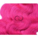 Pink Body Wave Remy Human Hair Bundles Sew In Weave Bundles Brazilian Bundle