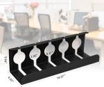 Organize Power Strip Wires Under Desk with Flexible Single Tier Cable Management