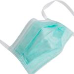 Non Woven Soft Disposable Protective Face Mask Green
