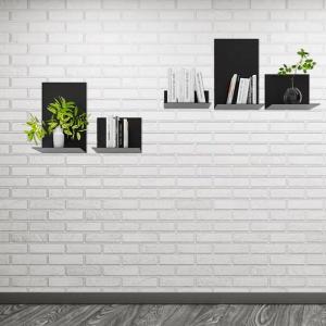 Quality Aluminum Floating Shelf L Shape Wall Mounted Led Storage Holder Shelves wholesale
