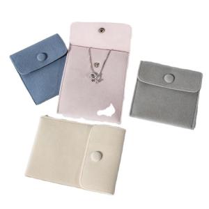 Quality Promotional Small Luxury Jewelry Packaging Pouches Velvet Jewelry Drawstring Pouch wholesale