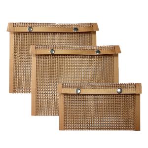 Quality 12 x 9.5 Inch BBQ Mesh Grill Bags Reusable Grilling Pouches wholesale