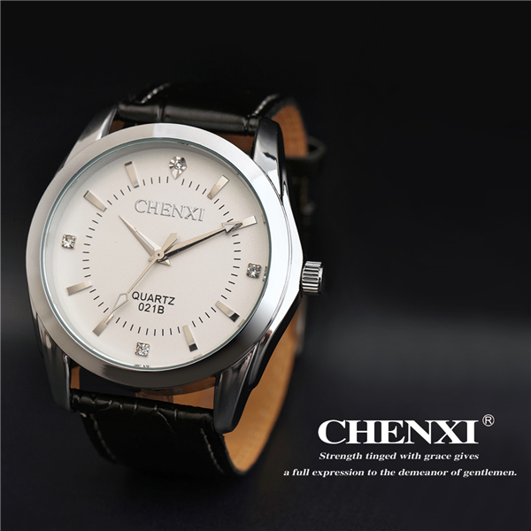 Black White Watch Wholesale Top Quality Stainless Steel Summer Fashion Leather Watch
