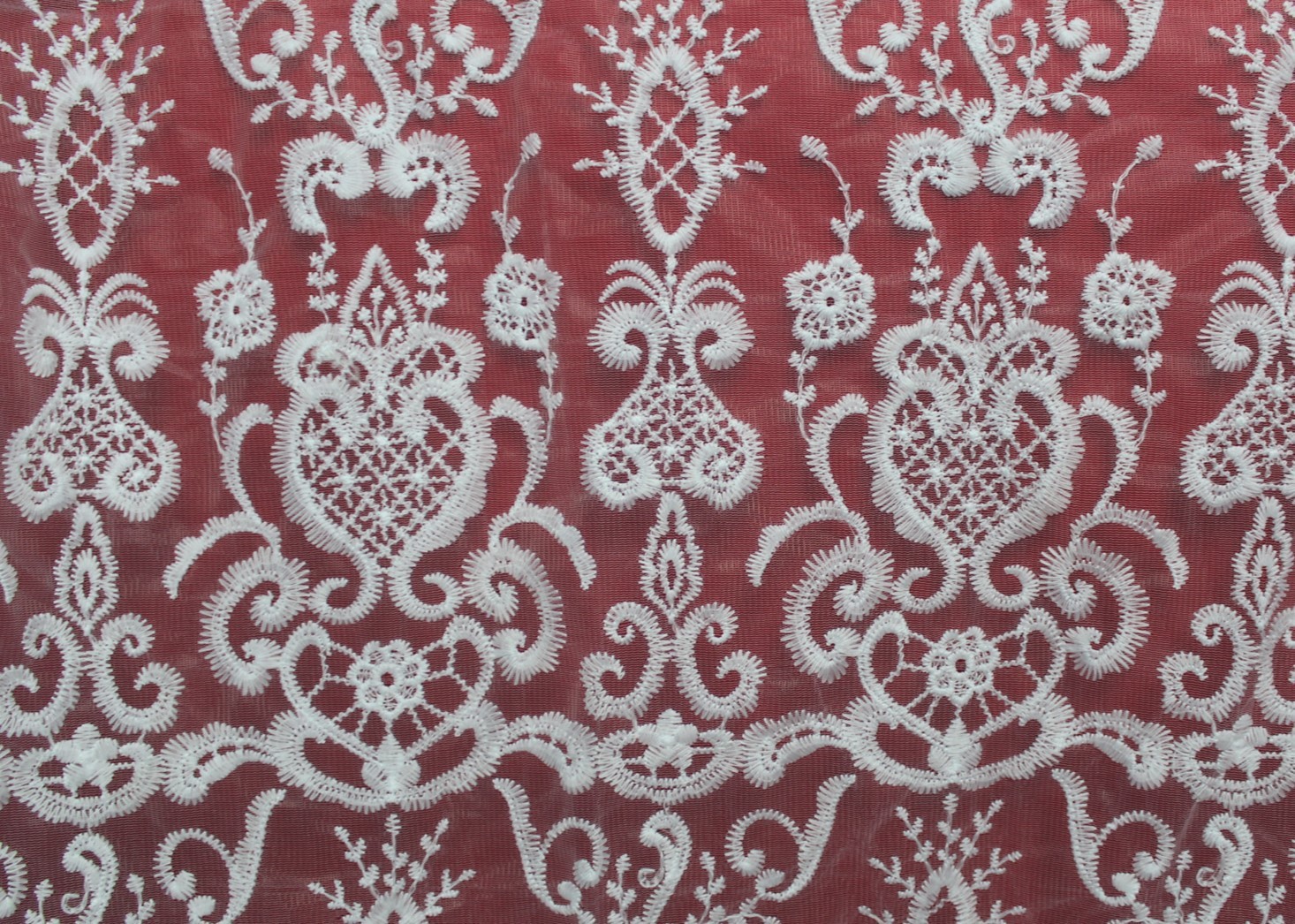 Diamond Mesh based Crown Style Embroidery Lace Fabric Crown for Women's Clothes