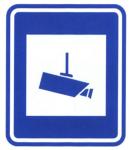 Road Information Guide Signs Blue and White Color Sign Thick Aluminum Traffic