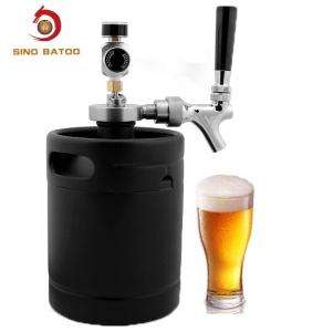 Quality Homebrew 64oz CO2 Mini Keg Dispenser , Matte Black Coated Mini Keg Growler Dispenser wholesale