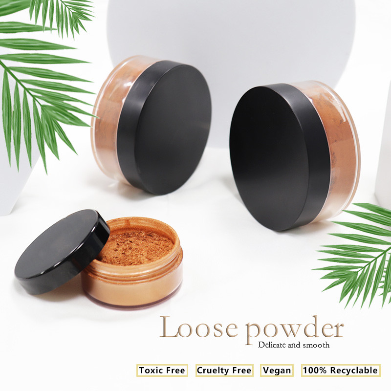 Sunscreen Waterproof 6c Color Loose Mineral Powder Translucent Vegan Cosmetics