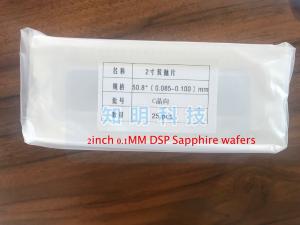 Quality Round Sapphire Substrate Wafers 2 Inch 50.8mm Thickness 100um/0.1mm Dsp wholesale