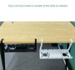 9 Wire Steel Cable Management Tray Under Desk Sturdy Carbon Steel Desk Cable