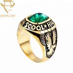 Male Silver Graduation Customized Class Rings