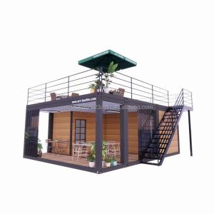 Quality 20 Foot Wooden Deluxe Garden Studio Flat Package Assembly 2 Bedroom Container Mobile House with Aluminum Alloy Windows wholesale
