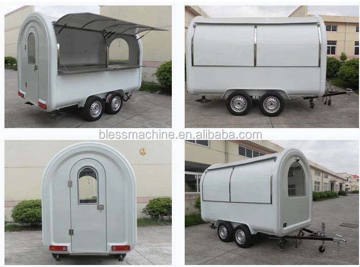 4 Wheels Technology Mobile Beauty Spa Salon Trailer for Dairy Products Long Service Life
