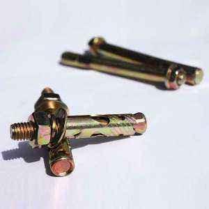 Quality M6-M24 Metal Concrete Wedge Anchors , Hex Anchor Bolt Blue / White Zinc Plated wholesale