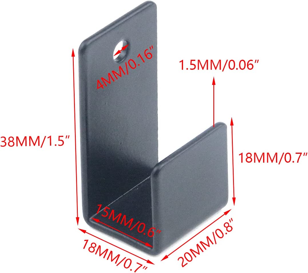 Powder Coated Tile Hanger Stainless Steel Fastener Bracket Hooks for Wall Display