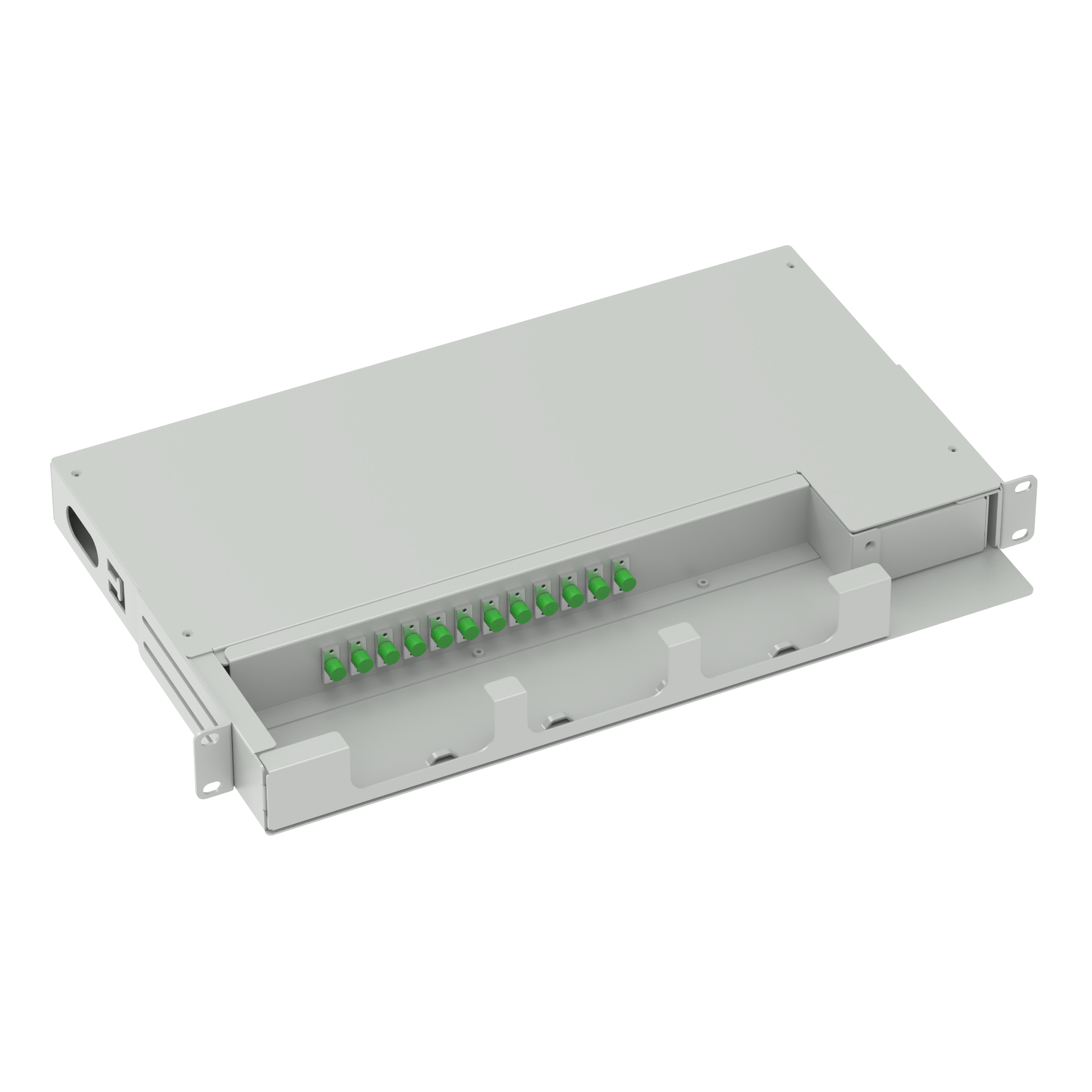 Sub Optic Distribution Frame 12 Cores 19 Inch FC APC Type Swing Patch Panel for Network FTTH