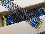 Light Durable Sport Use Fibreglass Arrow FRP Solid Rod Black Colour