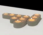 OEM Candle Holder Custom Concrete DIY Decoration Customize Cement Candles Jar