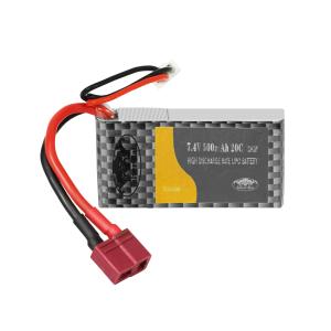 Quality 7.4V 500mah 20C High Power Rate Lithium Ion Battery For RC Toys wholesale