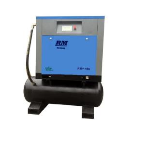 Quality 0.6m3/min 10bar 5.5KW Air Receiver 300L integrated Rotary Air Screw Compressor wholesale