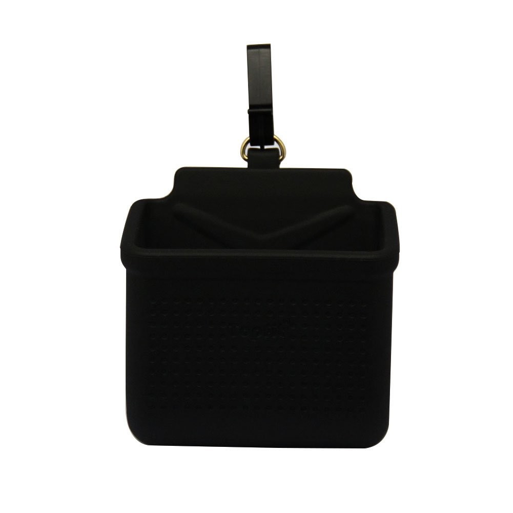 Topfit Car Silicone Storage Box, Pocket Pouch for Tesla with Air Vent Hook-Black