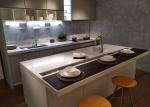 Scratch Resist Honed Black Quartz Countertops Polished Surfaces Finished