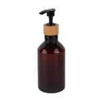200ml 300ml 500ml Amber PET Plastic Bottles Bathroom Shampoo And Conditioner