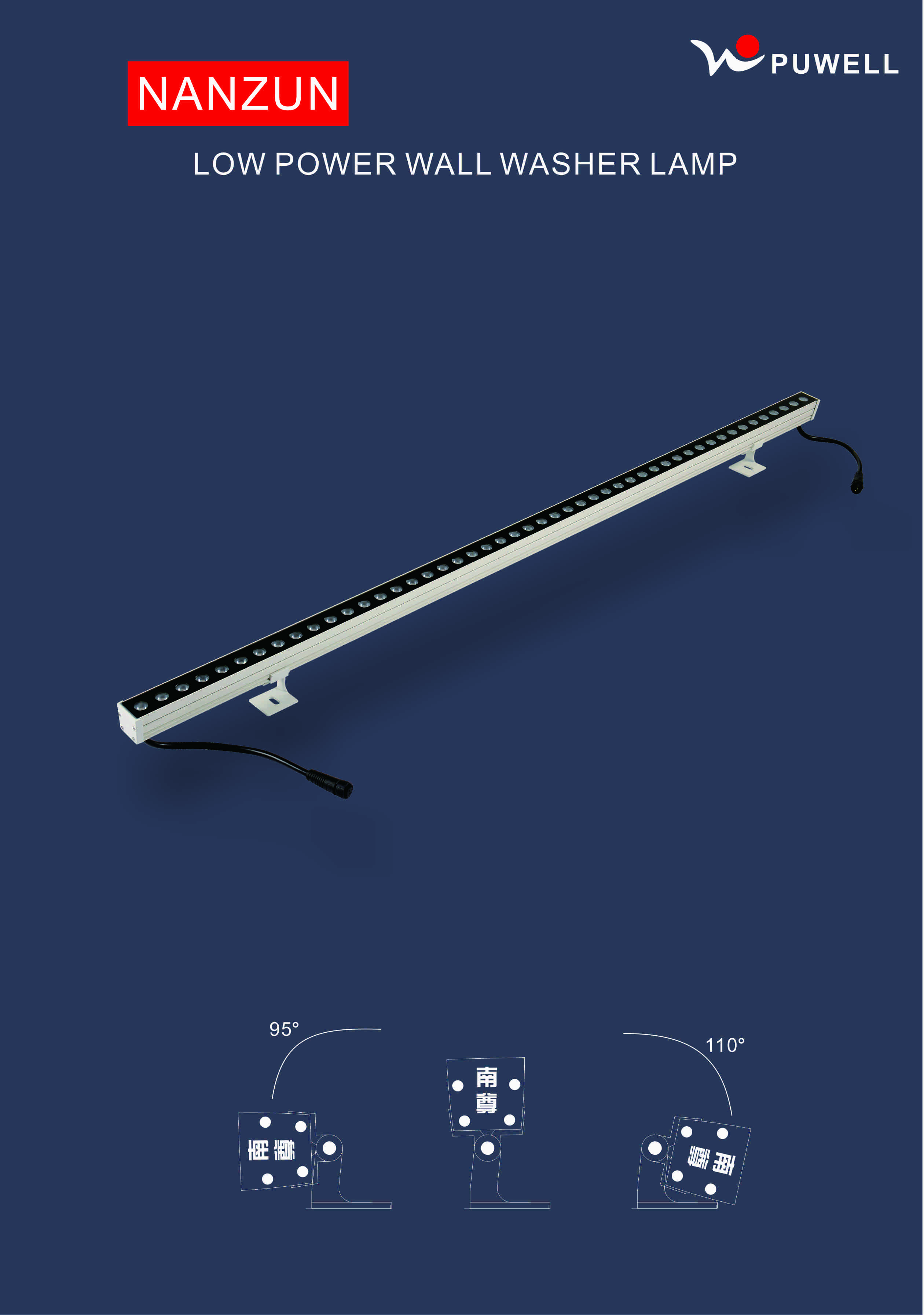 Waterproof IP65 Cri85 Wall Washer Light Fixtures