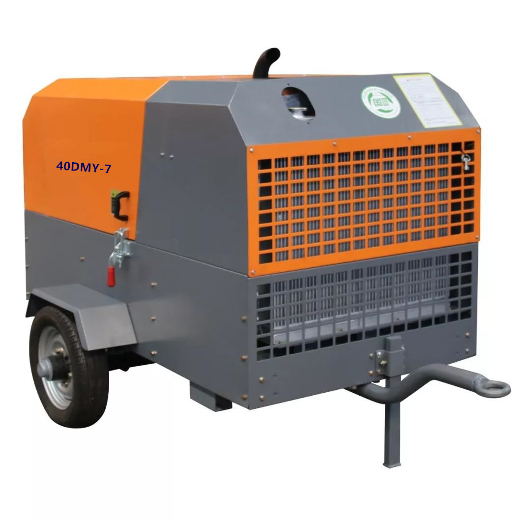 13 bar diesel mobile air compressor screw type air compressor 10 m3/min for sale