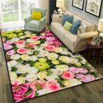 3D Printing Crystal Velvet Floor Carpet Rug Dining Room Floor Mat