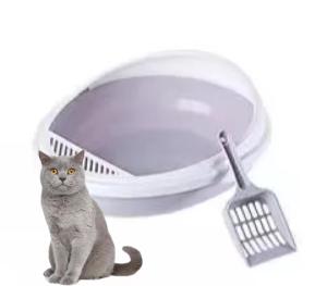 Quality Amazon Hot Sale High Quality Semi-Enclosed Anti-hourglass Splash Proof Cat Toilet Cage With Litter Box For Pet wholesale