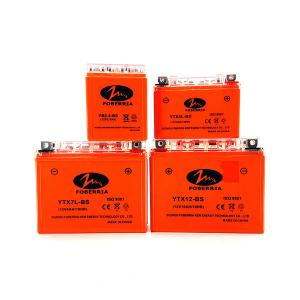 Quality YTX12BS Lead Acid Deep Cycle Motorcycle Battery Non Spillable 12V 10Ah 10HR wholesale