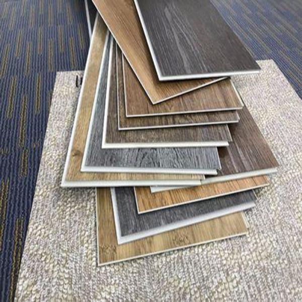 Hotel Wood Flooring Colour Easy to Install 4.0mm Commercial Grooving Veneer Spc