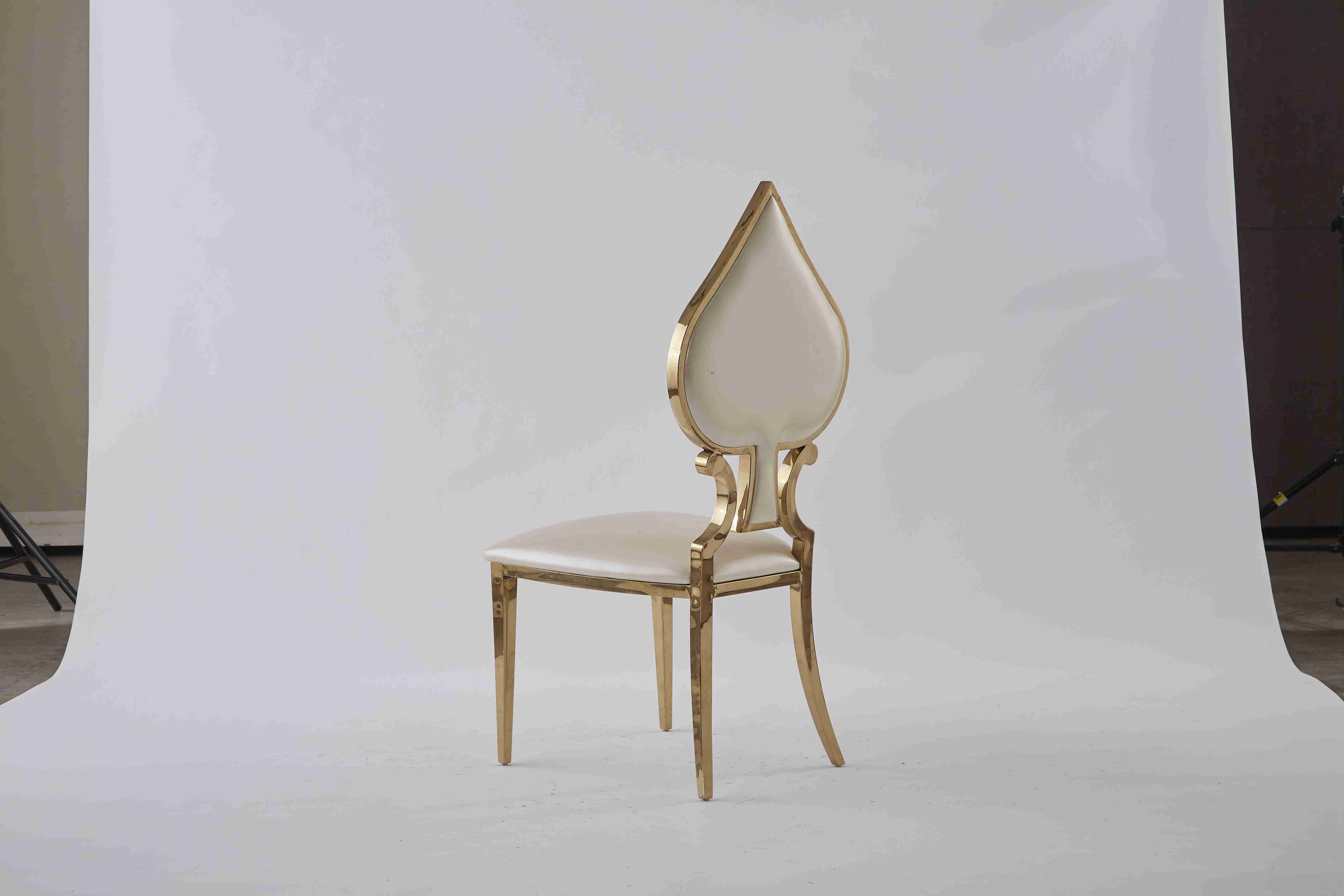 Event Heart Shaped Dining Chairs Wedding Banquet Chair Hotel Royal 50X59X102