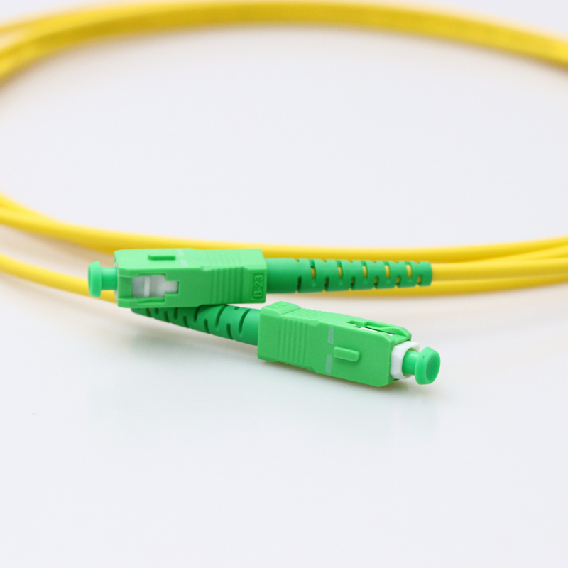 SM DX Fiber Cable Patch Cord SC APC To LC UPC With Clips RoHS Compliant