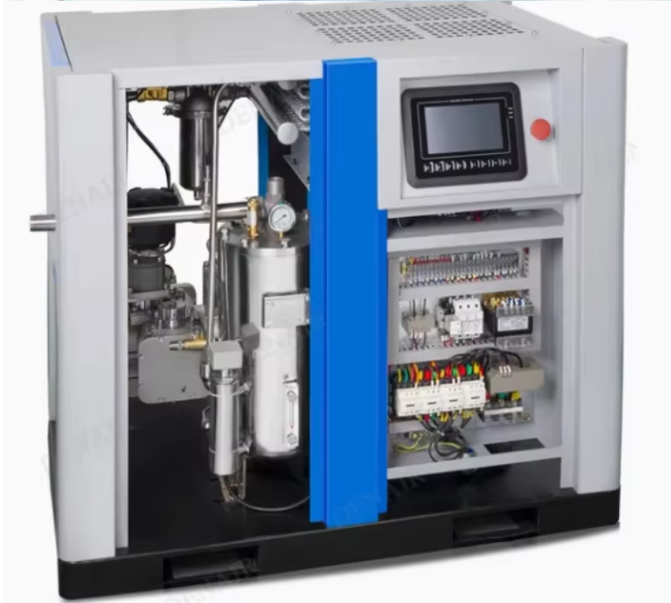 100% Water Free Lubricated Screw Air Compressor 45kw For Food Industry