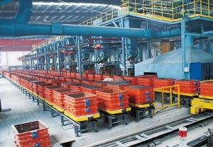 Quality Flexible Transmission Resin Sand Moulding Boxes Foundry , Molding Flask wholesale