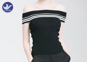Quality Sexy Off Shoulder Cross Back Womens Knit Pullover Sweater Lady Summer Sleeveless Top wholesale