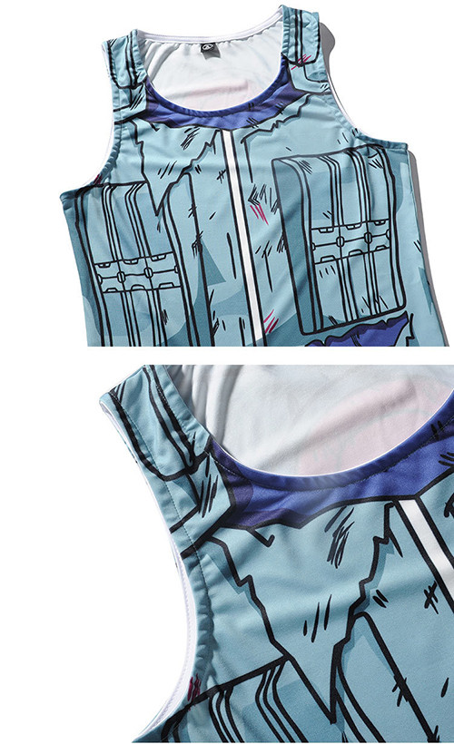 Lightweight Naruto Sleeveless Custom Anime T Shirts For Summer